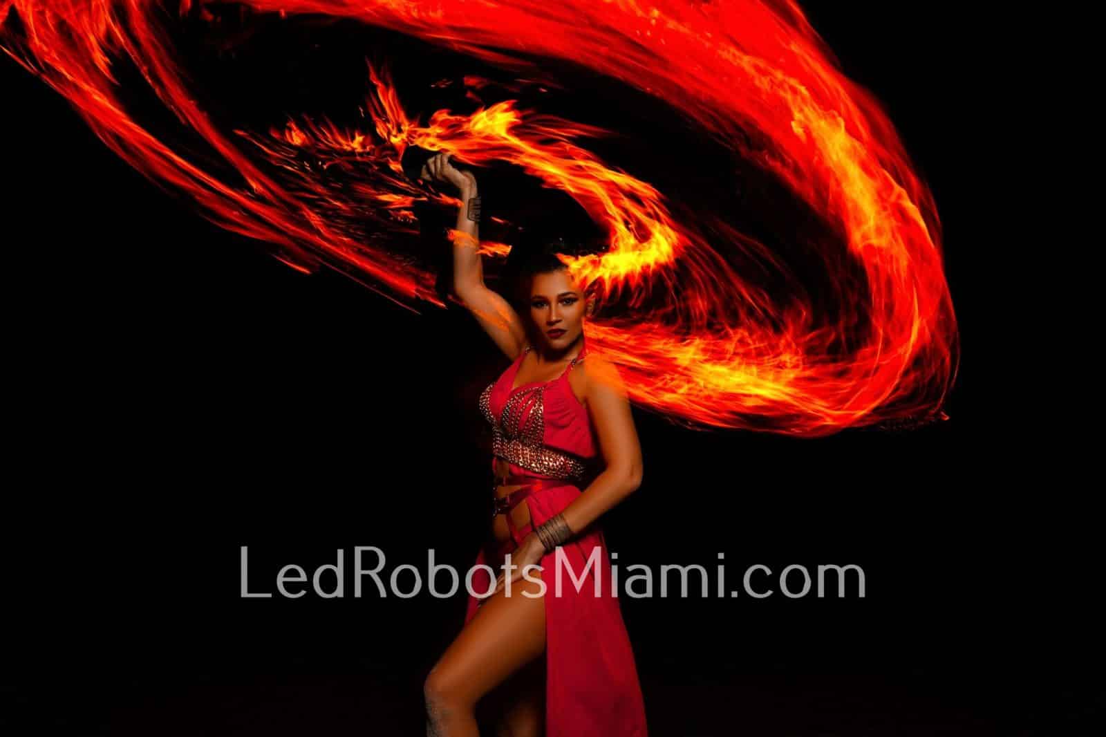 Fire Performer Miami Beach