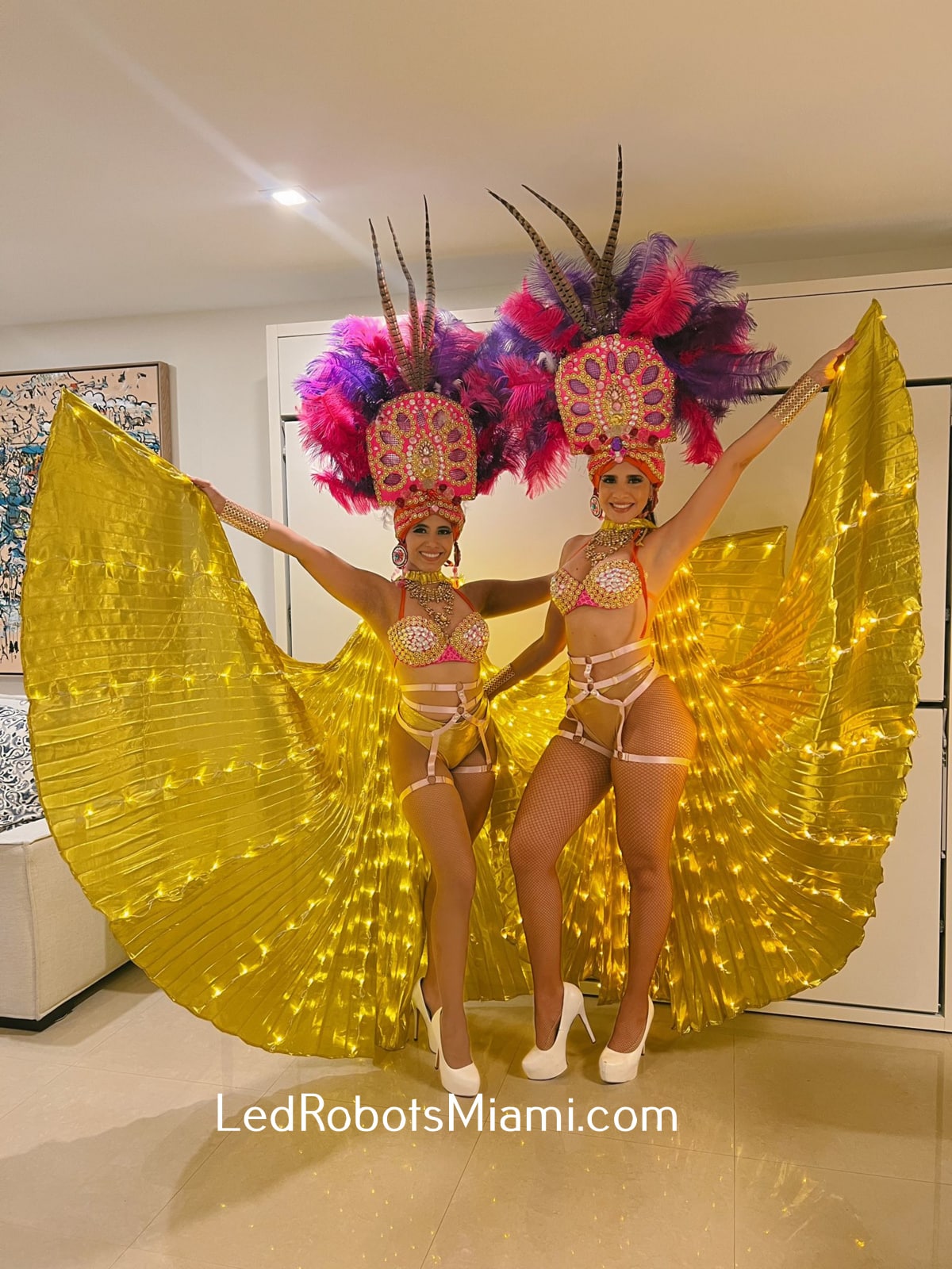 Gold Winged Dancers